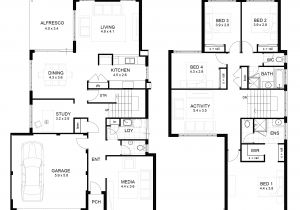 2 Story House Floor Plans with Measurements Two Storey House Floor Plan Homes Floor Plans
