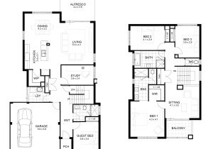 2 Story House Floor Plans with Measurements Two Storey House Floor Plan with Dimensions House for