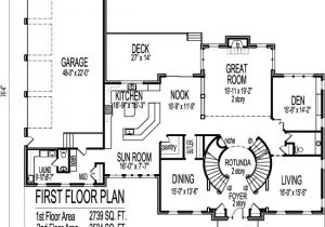 2 Story House Plans with Curved Staircase Colonial Home Plans Circular Stair 5000 Sf 2 Story 4 Br 5