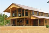 2 Story Pole Barn Home Plans Large Open Patio with Cover Over the Bottom Also Barn