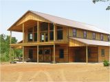 2 Story Pole Barn Home Plans Large Open Patio with Cover Over the Bottom Also Barn