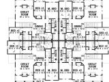 2 Unit Home Plans 8 Unit House Plan with Corner Decks 18511wb