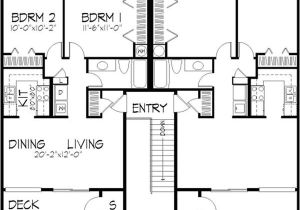 2 Unit Home Plans Multi Unit House Plans Home Design Ls H 5941 A4