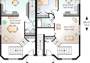 2 Unit Home Plans Three Unit Apartment House Plan 21428dr Architectural