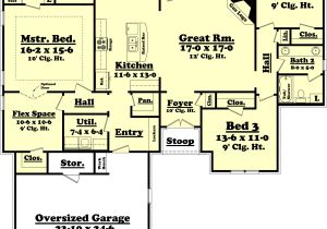 2000 Sf Ranch House Plans Country Style House Plan 3 Beds 2 Baths 2000 Sq Ft Plan