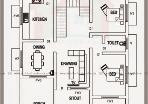 2000 Sq Ft Home Plan Below 2000 Square Feet House Plan and Elevation