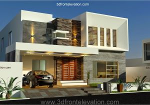 2014 New Home Plans 3d Front Elevation Com New 1 Kanal Contemporary House