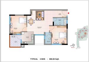 20×40 House Plan 2bhk Inspiring Plan Of 2bhk House Contemporary Best