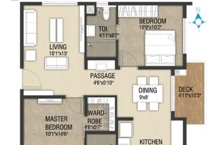 20×40 House Plan 2bhk tower B Floor Plan for Unit 3 2 Bhk Incor One City