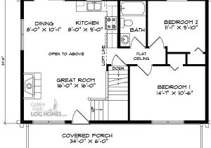 24×36 2 Story House Plans 24×36 House Floor Plans with Loft Pinteres