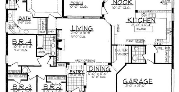 2700 Square Foot House Plans Traditional Style House Plan 4 Beds 2 5 Baths 2700 Sq Ft