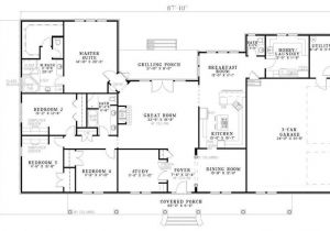 2800 Sq Foot House Plans Bhg 7886 Cherry Street Floor Plan Single Level at 2800 Sq