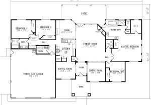 2800 Sq Ft House Plans Single Floor Traditional Style House Plans 2800 Square Foot Home 1