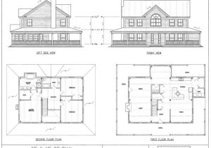 28×40 Colonial House Plans Post Beam House Plans and Timber Frame Drawing Packages