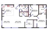 28×40 House Floor Plans 1 Bedroom Cabin Floor Plan Joy Studio Design Gallery