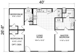 28×40 House Plans Little House On the Trailer Homes Plans