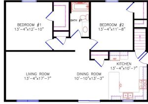 28×40 House Plans with Basement Floor Plan