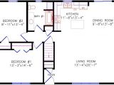 28×40 House Plans with Basement Floor Plan