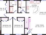28×40 Two Bedroom House Plans Cottage