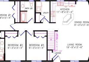 28×40 Two Bedroom House Plans Cottage