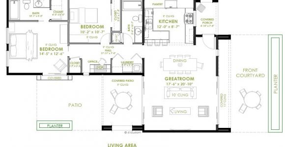 2bedroom House Plan Modern 2 Bedroom House Plan