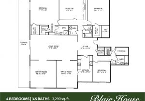 3 Bedroom 3.5 Bath House Plans Blair House Apartments Gator Investments