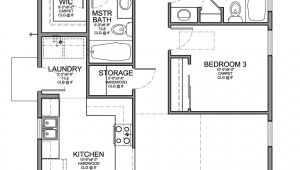 3 Bedroom Floor Plans Homes Floor Plan for A Small House 1 150 Sf with 3 Bedrooms and