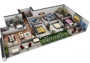 3 Bedroom Home Plan 3 Bedroom Apartment House Plans