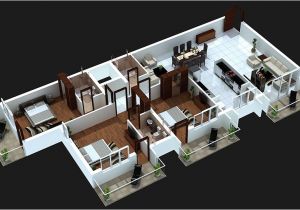 3 Bedroom Home Plan 3 Bedroom Apartment House Plans