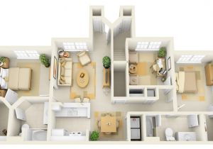 3 Bedroom Home Plan 3 Bedroom Apartment House Plans