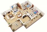 3 Bedroom House Floor Plans with Pictures 25 More 3 Bedroom 3d Floor Plans