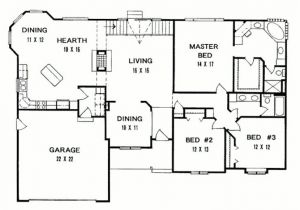 3 Bedroom Ranch Home Plans 3 Bedroom Ranch House Floor Plans Archives New Home