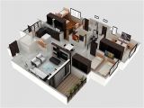 3 Bhk Home Plans 3 Bhk Apartment 3d Interior Design by Zero Designs