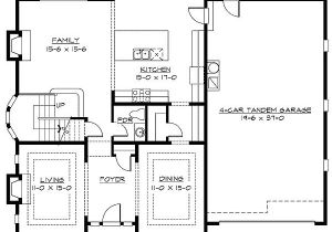 3 Car Tandem Garage House Plans 4 Car Tandem Garage 3 Car Tandem Garage House Plans 4 Car Tandem Garage