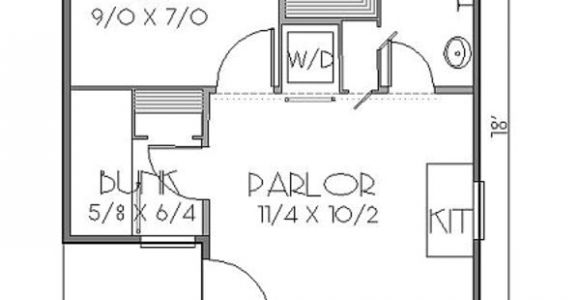 300 Sq Ft Home Plans Cottage Style House Plan 2 Beds 1 Baths 300 Sq Ft Plan