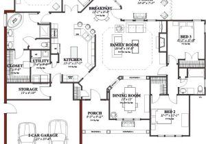 3000 Sq Ft Craftsman House Plans One Story House Plans Under 3000 Sq Ft