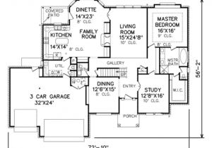 3000 Square Foot Home Plans Traditional Style House Plan 4 Beds 2 5 Baths 3000 Sq Ft