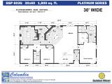 30×60 House Floor Plans Columbia Manufactured Homes Golden West Platinum Series
