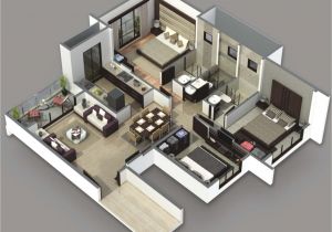 3d Home Design Plan 3 Bedroom House Plans 3d Design 3 Artdreamshome