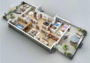 3d Home Design Plan Apartment Designs Shown with Rendered 3d Floor Plans