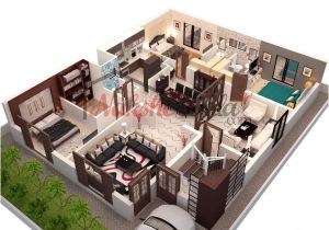 3d Home Floor Plan Design 3d Floor Plans 3d House Design 3d House Plan Customized