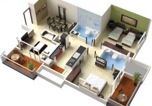3d Home Floor Plan Design Single Floor House Plans In 3d This for All