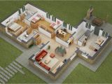 3d Home Plan 25 Two Bedroom House Apartment Floor Plans