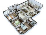 3d Home Plan Design Online 25 More 3 Bedroom 3d Floor Plans Architecture Design