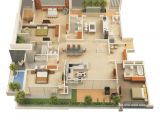 3d Plan Home Design 3d Floor Plan Of A Celeb Mansion Modern House