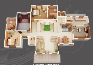 3d Plan Home evens Construction Pvt Ltd 3d House Plan 20 05 2011