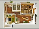 3d Small Home Plan Ideas 2 Bedroom House Plans Designs 3d Small House Home Design