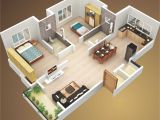 3d Small Home Plan Ideas attractive Simple House Design Plans 3d 2 Bedrooms Ideas