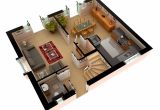 3d Small Home Plan Ideas Multi Story House Plans 3d 3d Floor Plan Design Modern