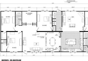 4 5 Bedroom Mobile Home Floor Plans 2 4 Bedroom Floor Plan B 6594 Hawks Homes Manufactured